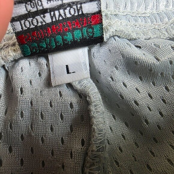 Vintage Perfetto Sportswear Mens Large Silver Athletic Pants Lightweight Casual - Picture 6 of 12